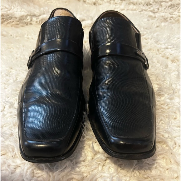 50%off w♥️ STACY ADAMS Men's Beau Bit Perforated Leather Loafer 13M black bukl - Picture 5 of 13